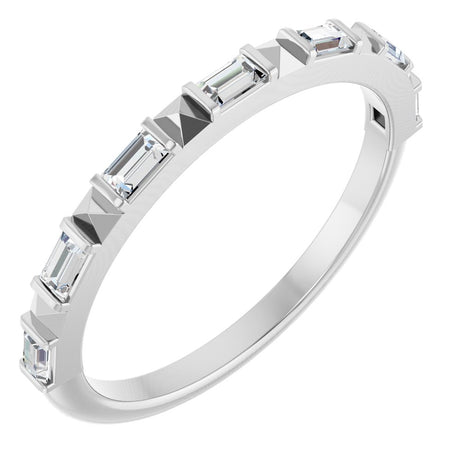 14K White Gold 1/4 CTW Natural Diamond Anniversary Band