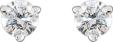 14K White .03 CTW Natural Diamond Earrings