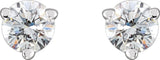 14K White Gold .06 CTW Natural Diamond Earrings