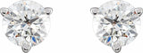 14K White 3/4 CTW Lab-Grown Diamond Earrings