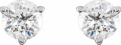 14K White 3/4 CTW Lab-Grown Diamond Earrings