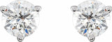 14K White 3/4 CTW Lab-Grown Diamond Earrings