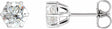14K White Gold 1 1/2 CTW Lab-Grown Diamond Earrings