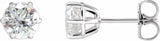 14K White Gold 1 1/2 CTW Lab-Grown Diamond Earrings