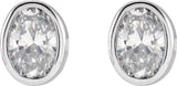 14K White 1/3 CTW Lab-Grown Diamond Bezel-Set Earrings