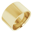 14K Yellow Gold 12 mm Lightweight Comfort-Fit Flat Band Size 6