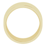 14K Yellow 12 mm Flat Comfort Fit Light Band