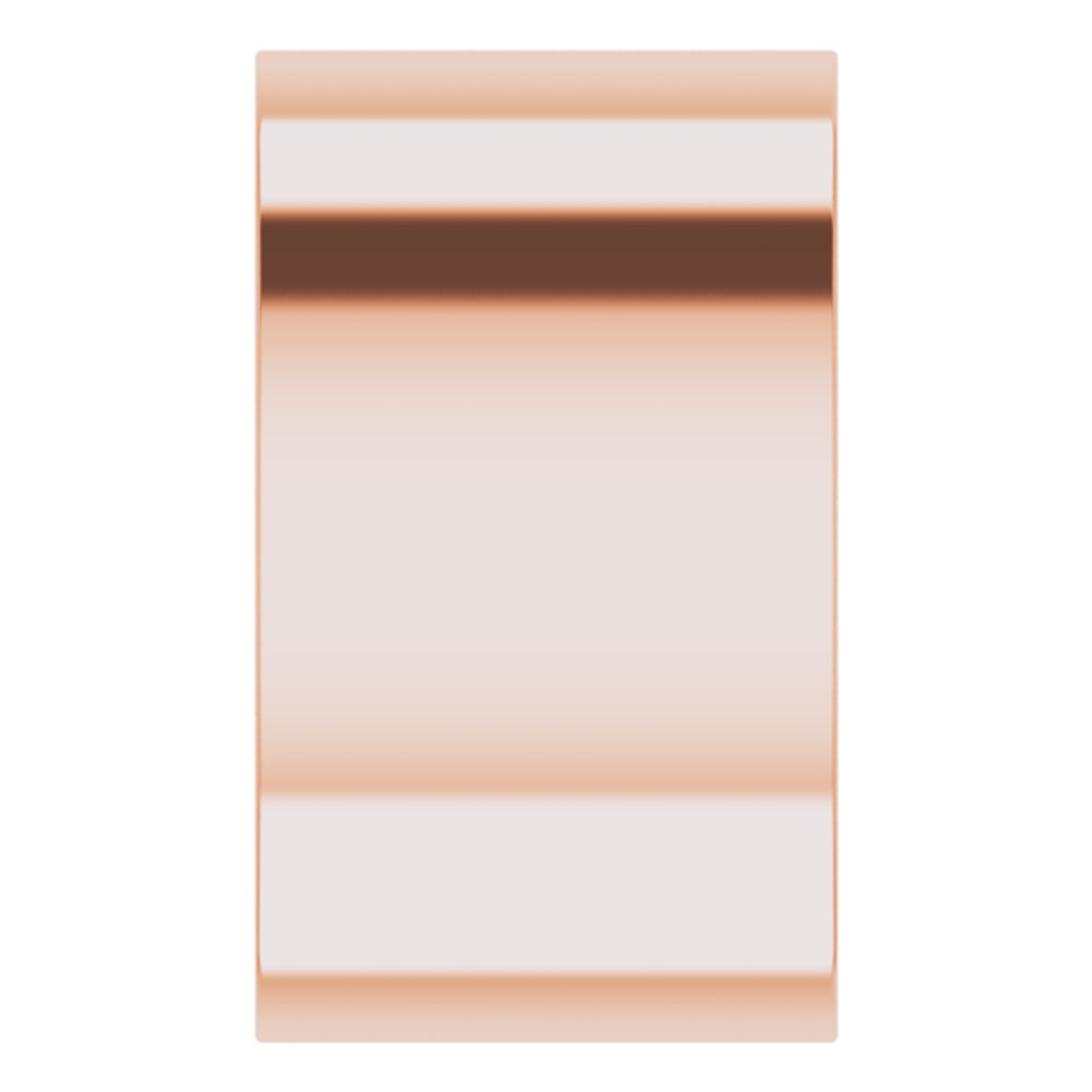 18K Rose Gold 12 mm Lightweight Comfort-Fit Flat Band Size [cv