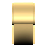 14K Yellow 11 mm Stepped-Edge Comfort-Fit Flat Band Size 9