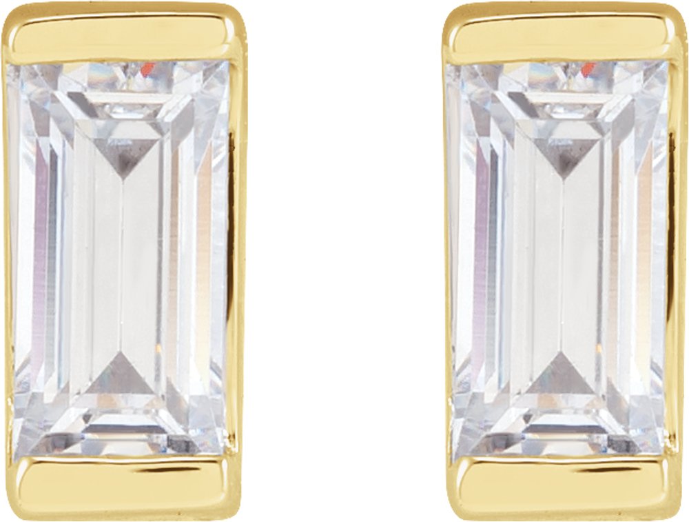 14K Yellow 3/8 CTW Lab-Grown Diamond Earrings