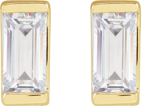 14K Yellow 3/8 CTW Lab-Grown Diamond Earrings