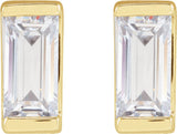 14K Yellow 3/8 CTW Lab-Grown Diamond Earrings