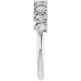 14K White 1/2 CTW Natural Diamond Anniversary Band
