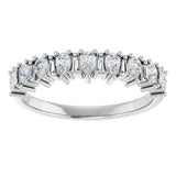 14K White 1/2 CTW Natural Diamond Anniversary Band