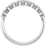 14K White 1/2 CTW Natural Diamond Anniversary Band