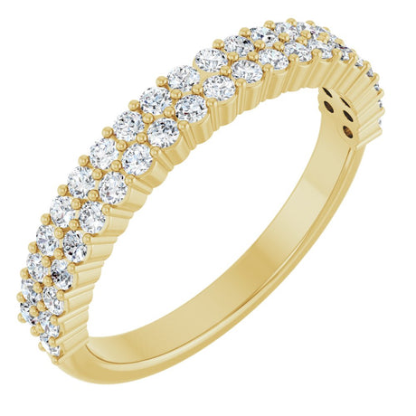 14K Rose 1/2 CTW Natural Diamond Anniversary Band