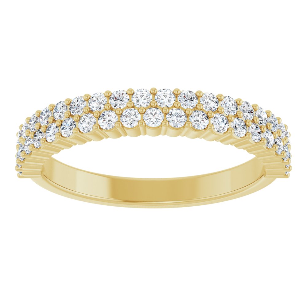 14K Yellow Gold 1/2 CTW Lab-Grown Diamond Anniversary Band
