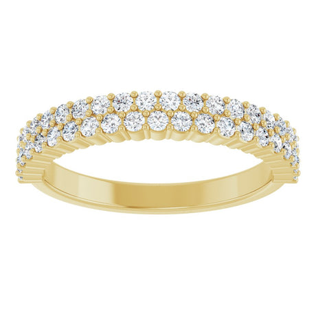14K Yellow Gold 1/2 CTW Lab-Grown Diamond Anniversary Band