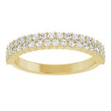 14K Yellow Gold 1/2 CTW Lab-Grown Diamond Anniversary Band