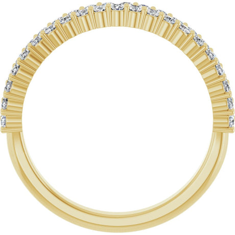 14K Yellow 1/2 CTW Lab-Grown Diamond Anniversary Band