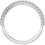 14K White 1/2 CTW Natural Diamond Anniversary Band