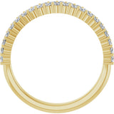 14K Yellow Gold 1/2 CTW Lab-Grown Diamond Anniversary Band