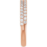 14K Rose Gold 1/2 CTW Natural Diamond Anniversary Band
