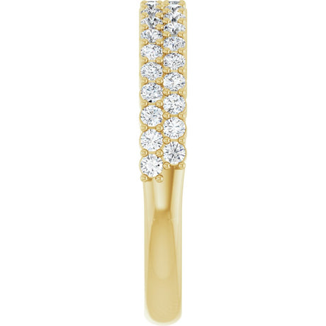 14K Yellow Gold 1/2 CTW Lab-Grown Diamond Anniversary Band