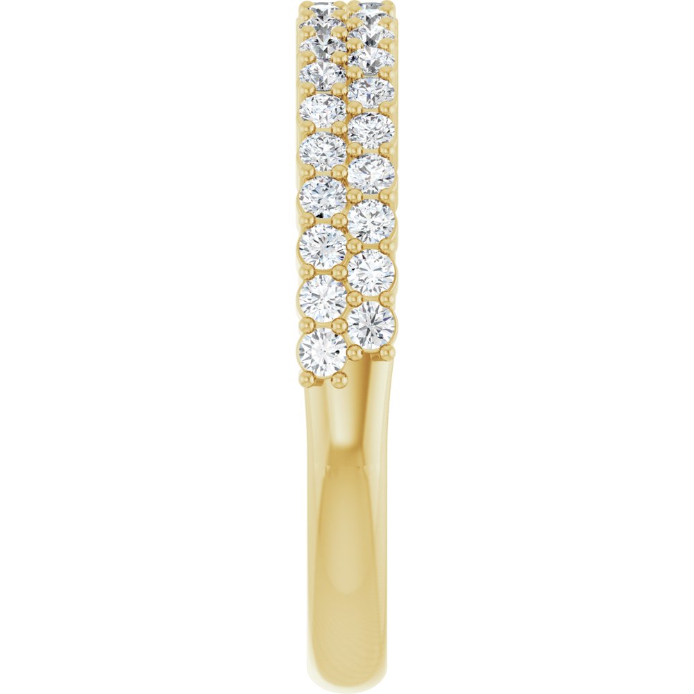 14K Yellow Gold 1/2 CTW Lab-Grown Diamond Anniversary Band