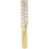 14K Yellow Gold 1/2 CTW Lab-Grown Diamond Anniversary Band