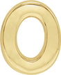 14K Yellow Gold Block Initial O Slide Pendant
