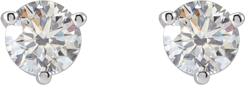 Platinum .03 CTW Natural Diamond Earrings