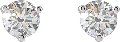 14K White 1/2 CTW Lab-Grown Diamond Earrings