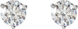 14K White Gold 1 CTW Natural Diamond Earrings