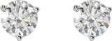 14K White 1 CTW Natural Diamond Earrings