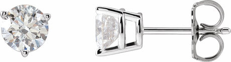 14K White 1 CTW Lab-Grown Diamond Earrings