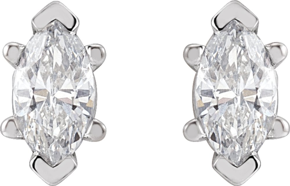 14K Yellow 3/8 CTW Lab-Grown Diamond Earrings