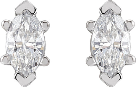 14K Yellow 3/8 CTW Lab-Grown Diamond Earrings