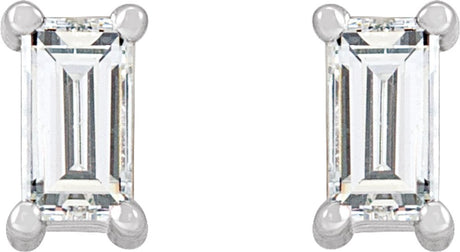 14K White 1/5 CTW Lab-Grown Diamond Stud Earrings