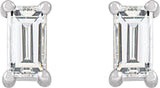 14K White 1/4 CTW Lab-Grown Diamond Stud Earrings