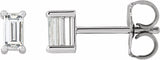 14K White 1/5 CTW Lab-Grown Diamond Stud Earrings