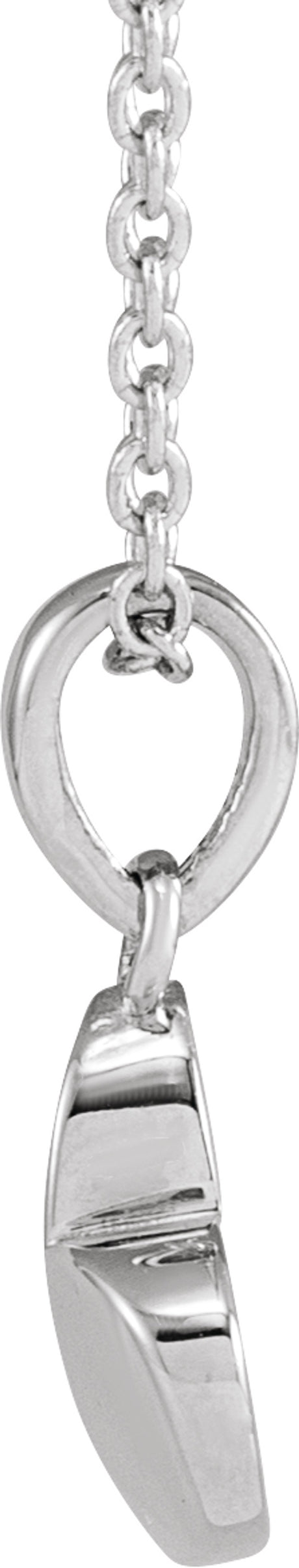 Sterling Silver Heart 16-18" Necklace