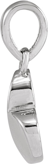 Sterling Silver 9.89x7.65 mm Heart Pendant