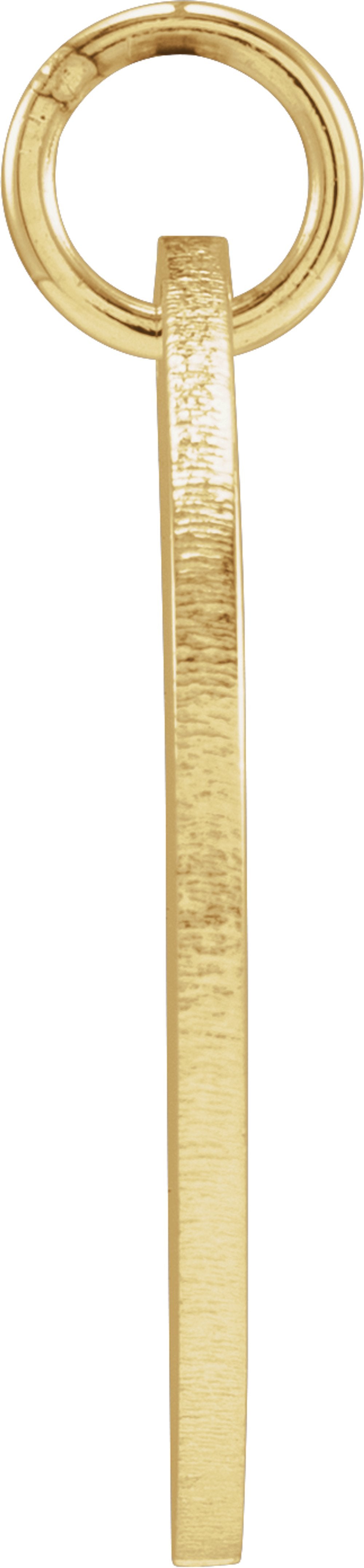 14K Yellow Gold Be Posh® Engravable Disc Pendant