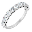 14K White 5/8 CTW Natural Diamond Anniversary Band