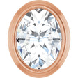 14K Rose 1/10 CT Rose-Cut Natural Diamond Slide Pendant