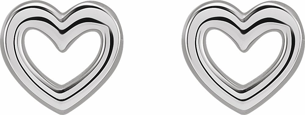 Sterling Silver Heart Earrings