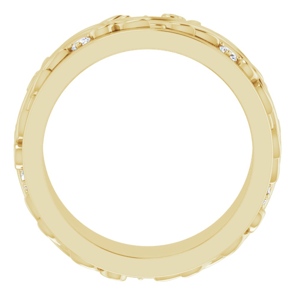 14K Yellow 1/6 CTW Natural Diamond Band