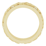 14K Yellow Gold 1/6 CTW Natural Diamond Band Size 6