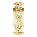 14K Yellow 1/6 CTW Natural Diamond Band